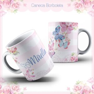 arte caneca baby borboletas arquivo digital baby borboletas
