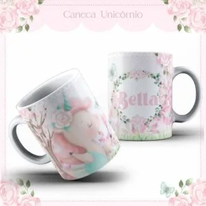 Arte Caneca Baby Unicórnio - Arquivo Digital