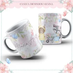 Arte Caneca Bichinhos Fofos - Arquivo Digital 10 Arte Caneca Bichinhos Fofos - Arquivo Digital