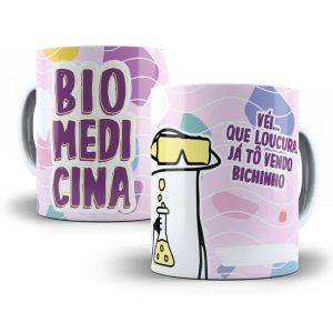 Arte Caneca Biomedicina Flork Profissões Sublimação Jpg