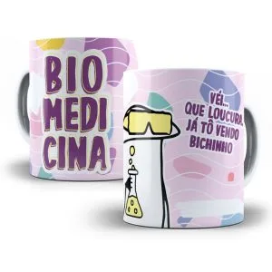 Arte Caneca Biomedicina Flork Profissões Sublimação Jpg