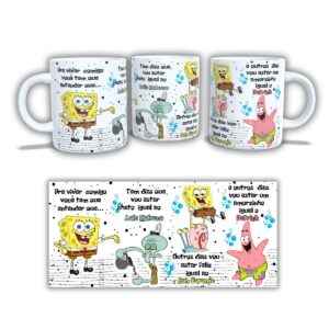 arte caneca bob esponja pra viver comigo arquivo digital arte caneca bob esponja pra viver comigo ar