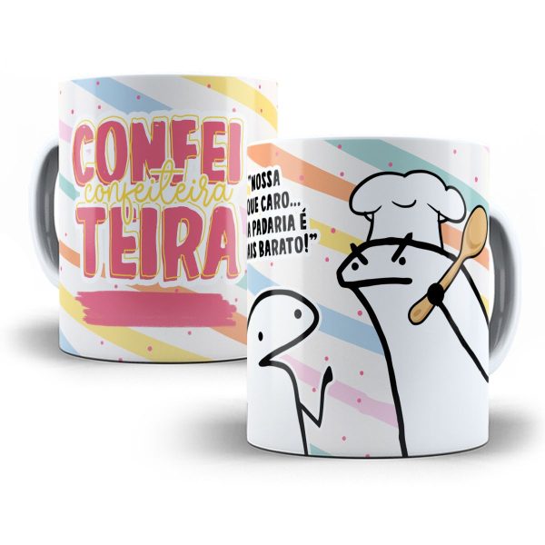 Arte Caneca Confeitaria Flork Profissões Sublimação Jpg