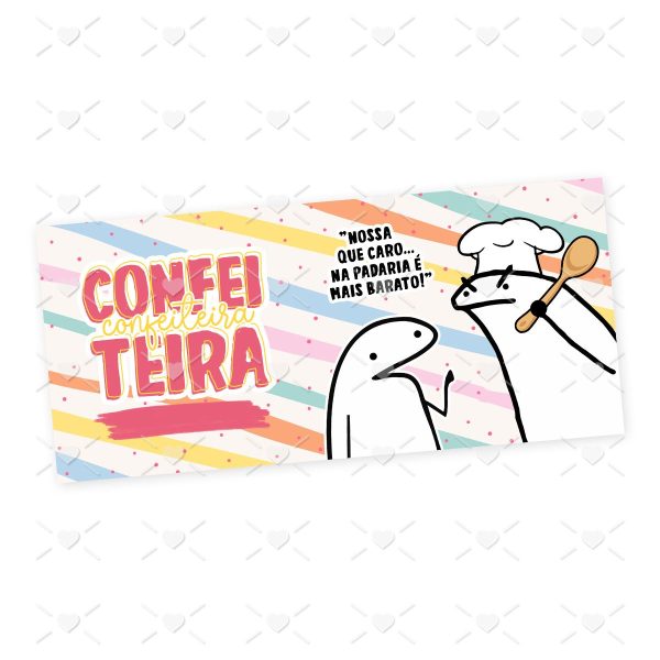 Arte Caneca Confeitaria Flork Profissões Sublimação Jpg
