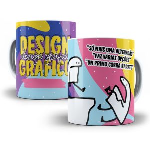 Arte Caneca Design Gráfico Flork Profissões Sublimação Jpg
