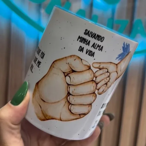 Arte Caneca Dia dos Pais Música De Todo O Amor Que Eu Tenho