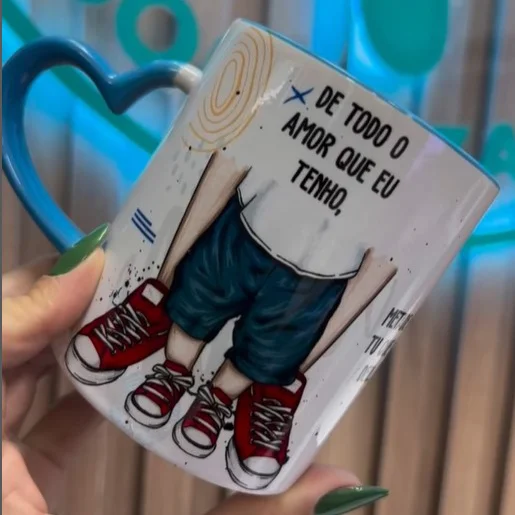 Arte Caneca Dia dos Pais Música De Todo O Amor Que Eu Tenho
