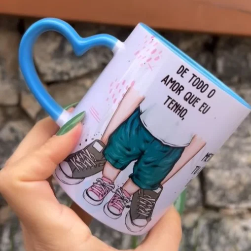 Arte Caneca Dia dos Pais Música De Todo O Amor Que Eu Tenho