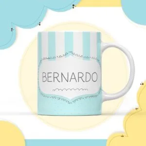 Arte Caneca Digital Neutro Azul - Arquivo Digital