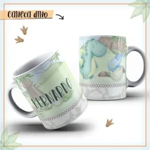 Arte Caneca Dino - Arquivo Digital