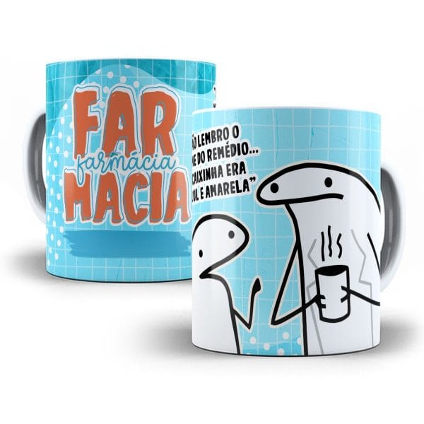 Arte Caneca Farmácia Flork Profissões Sublimação Jpg
