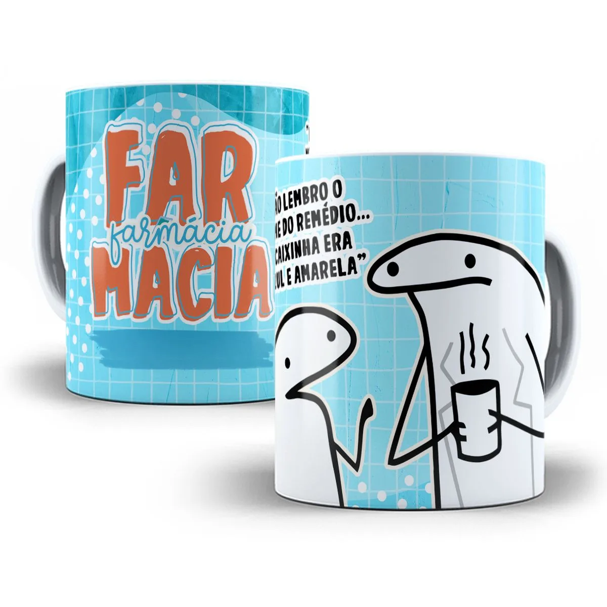Arte Caneca Farmácia Flork Profissões Sublimação Jpg