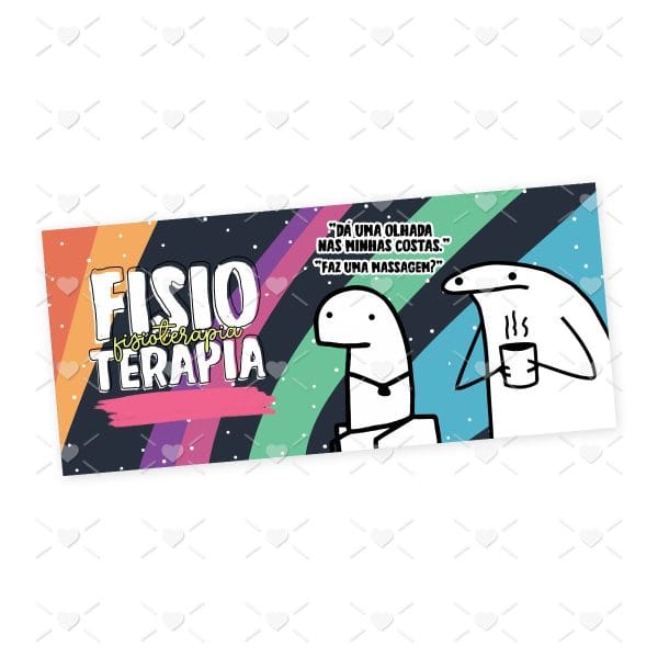 Arte Caneca Fisioterapia Flork Profissões Sublimação Jpg