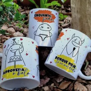 Arte Caneca Flork Aniversário Png e Corel