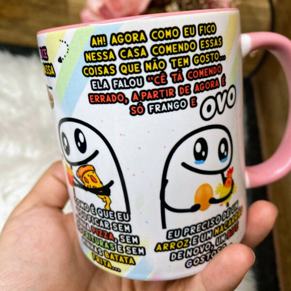 Arte Caneca Flork Nutricionista Dieta É coisa de Louco Png