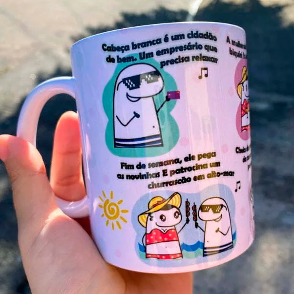 Arte Caneca Flork O Dono Da Lancha É O Cabeça Branca Png