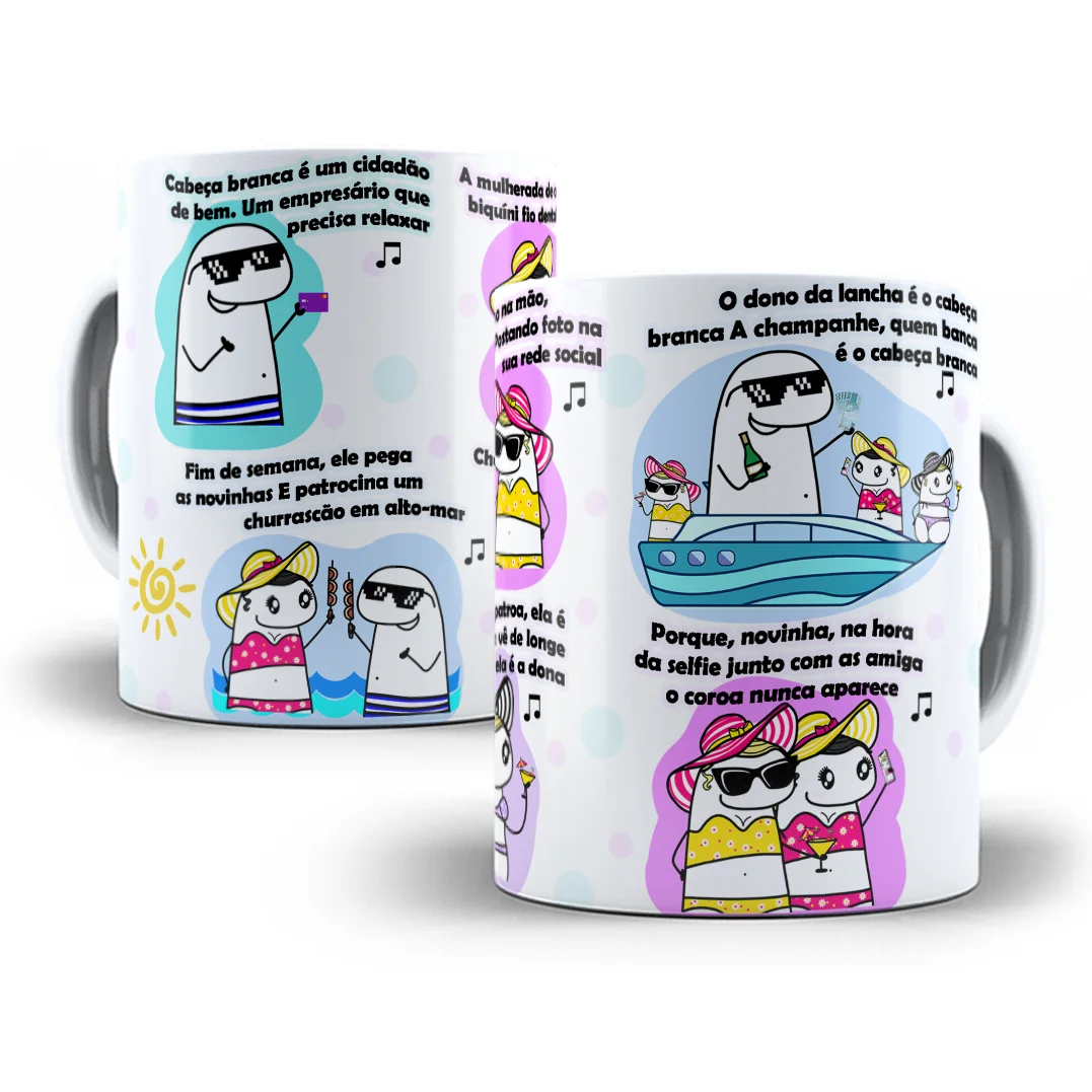 Arte Caneca Flork O Dono Da Lancha É O Cabeça Branca Png