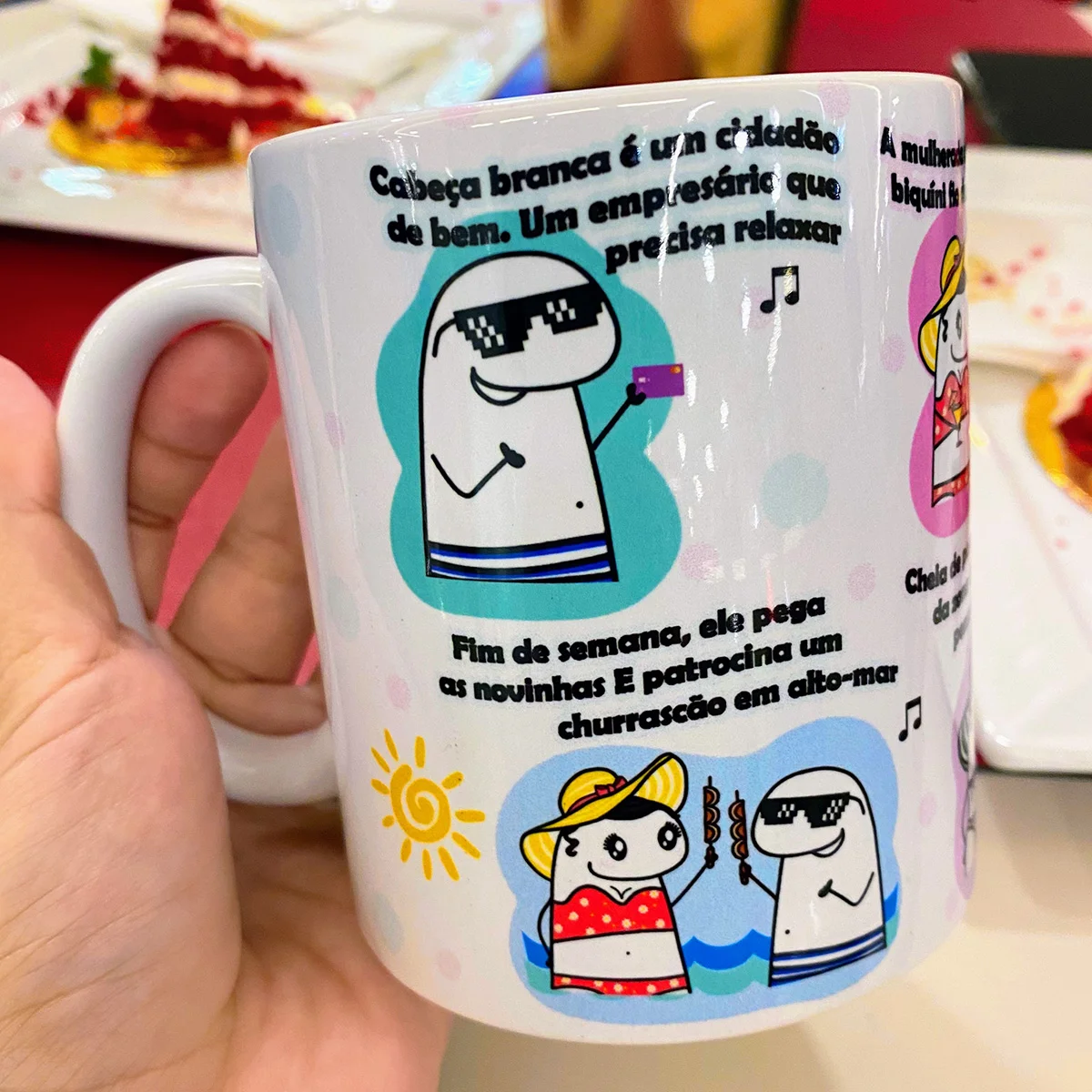 Arte Caneca Flork O Dono Da Lancha É O Cabeça Branca Png