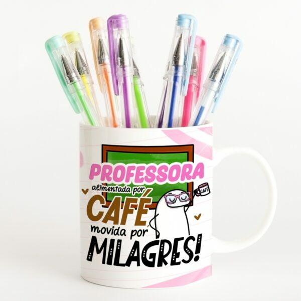 Arte Caneca Flork Professor Alimentado Por Café Arquivo Png