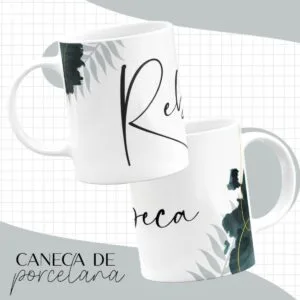 Arte Caneca Folha - Arquivo Digital 19 Arte Caneca Folha - Arquivo Digital