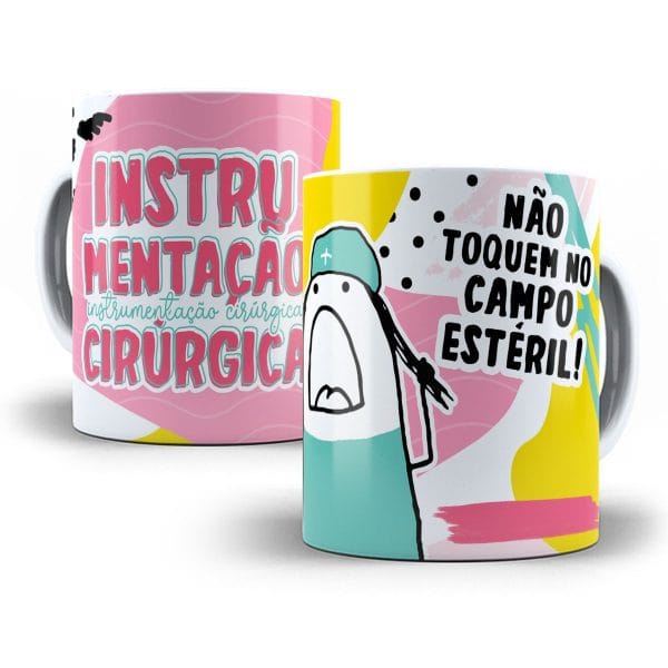Arte Caneca Instrumentação Cirúrgica Flork Sublimação Jpg