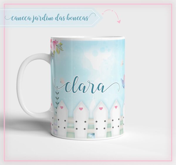 Arte Caneca Jardim Bonecas - Arquivo Digital