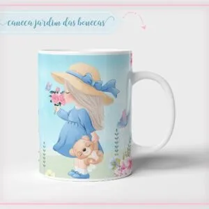 Arte Caneca Jardim Bonecas - Arquivo Digital 14 Arte Caneca Jardim Bonecas - Arquivo Digital
