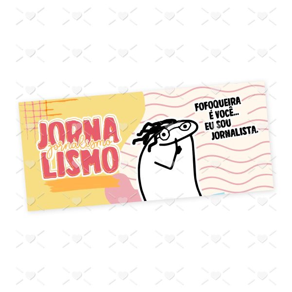 Arte Caneca Jornalismo Flork Profissões Sublimação Jpg
