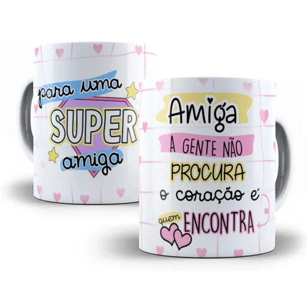 Arte Caneca Linda Especialmente Para Melhor Amiga