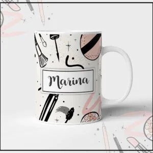 Arte Caneca Make-up - Arquivo Digital