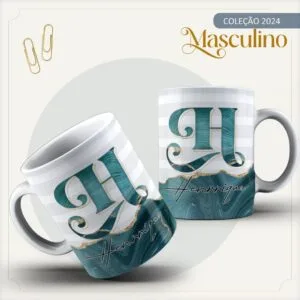 Arte Caneca Masculina Alfabeto Sublimação - Arquivo Digital 10 Arte Caneca Masculina Alfabeto Sublimação - Arquivo Digital