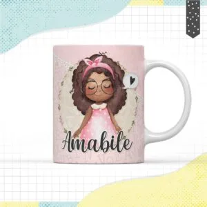 Arte Caneca Menina Negra - Arquivo Digital 18 Arte Caneca Menina Negra - Arquivo Digital