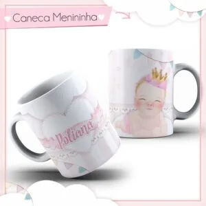 Arte Caneca Menininha Aquarela - Arquivo Digital 8 Arte Caneca Menininha Aquarela - Arquivo Digital