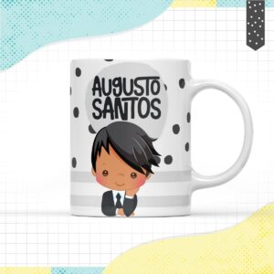 arte caneca menino negro arquivo digital papel e cia