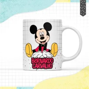 Arte Caneca Mickey - Arquivo Digital