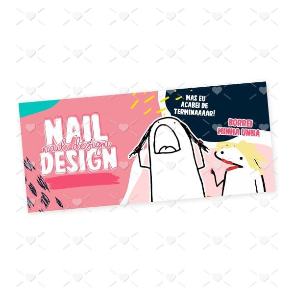 Arte Caneca Nail Design Flork Profissões Sublimação Jpg