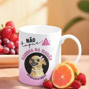 Arte Caneca Não Toque! Caneca da Mamãe - Png