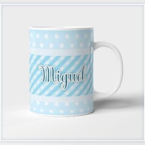 Arte Caneca Neutro Azul Menino - Arquivo Digital