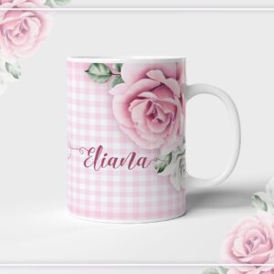 Arte Caneca Neutro Rosa Menina - Arquivo Digital
