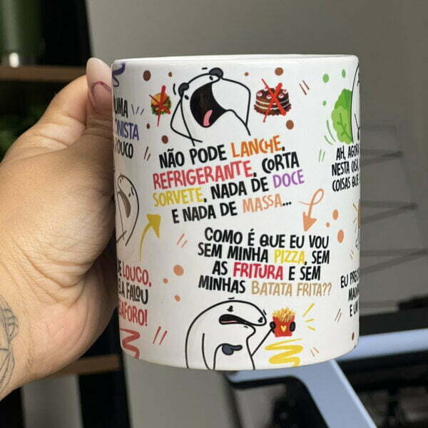 Arte Caneca Nutricionista Flork Música Paródia Arquivo Png