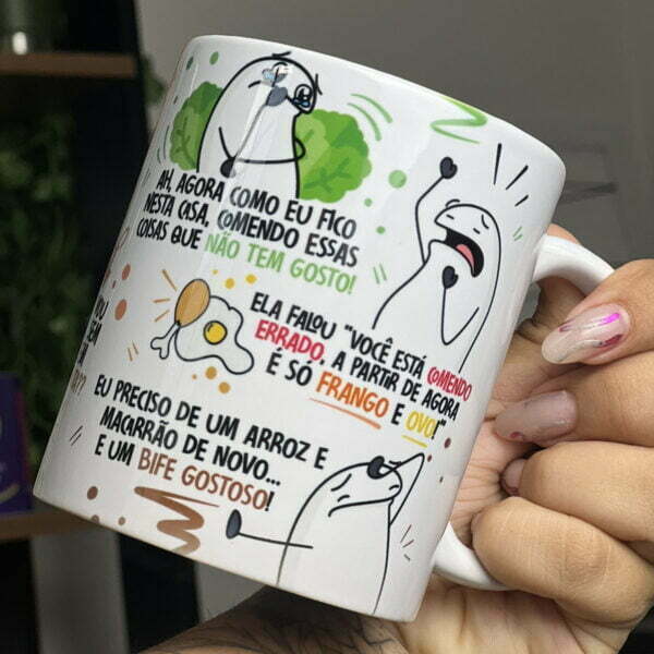 Arte Caneca Nutricionista Flork Música Paródia Arquivo Png