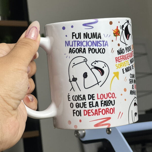 Arte Caneca Nutricionista Flork Música Paródia Arquivo Png