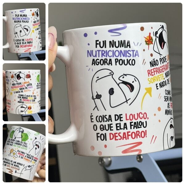 Arte Caneca Nutricionista Flork Música Paródia Arquivo Png