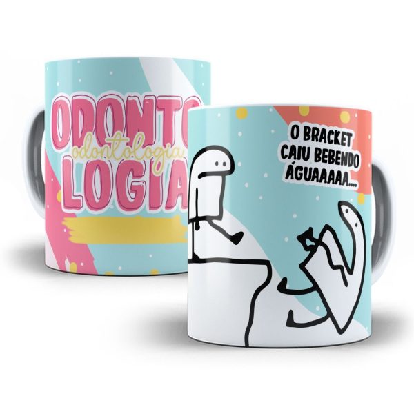 Arte Caneca Odontologia Flork Profissões Sublimação Jpg