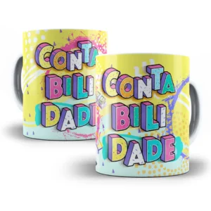 Arte Caneca Personalizada Profissões Contabilidade