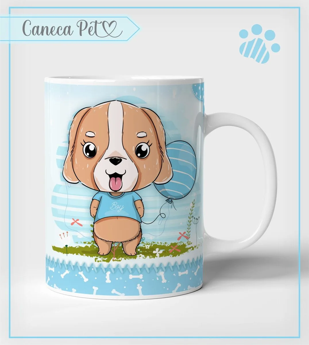 Arte Caneca Pet Cachorrinho - Arquivo Digital 1 Arte Caneca Pet Cachorrinho - Arquivo Digital