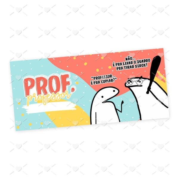 Arte Caneca Professor(a) Flork Profissões Sublimação Jpg