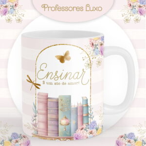 arte caneca professora sublimacao arquivo digital