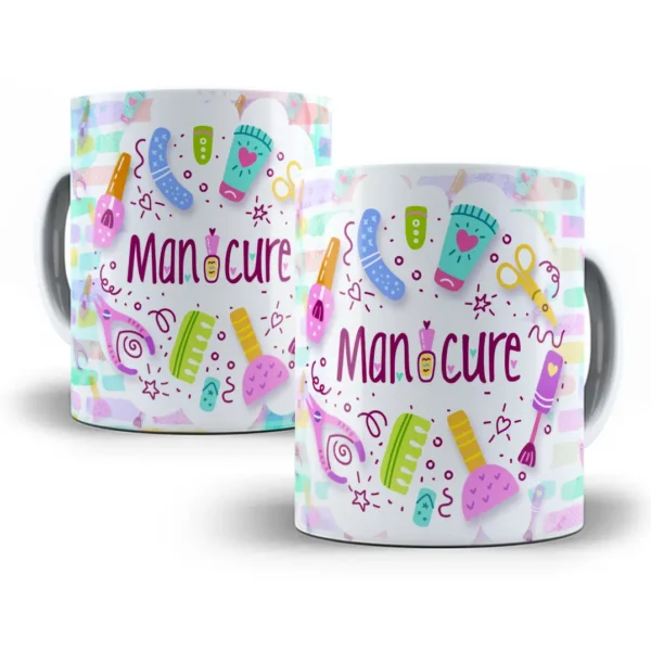 Arte Caneca Profissões Nail Designer Manicure