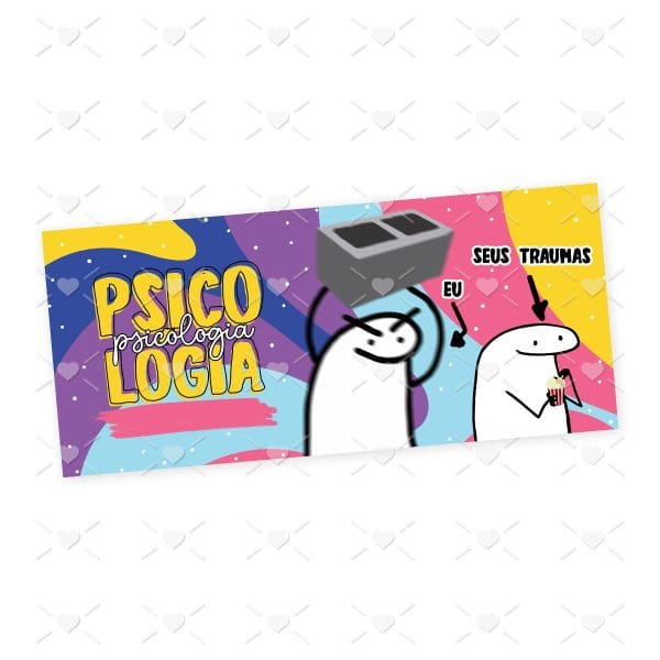 Arte Caneca Psicologia Flork Profissões Sublimação Jpg